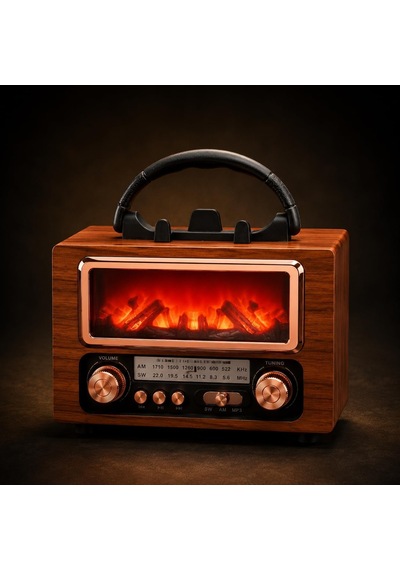 Retro Bluetooth Radyo 1800mah Fm/am/sw Usb Tf Kart Tws Ns-901bt