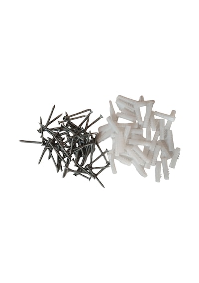 Sunta Vidası 5.0x50 50 Adet + 8mm Plastik Dübel 50 Adet