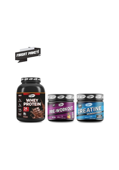 Whey Protein Çikolatalı 2000g/pre-workout 300g/creatine 300g Çikolatalı