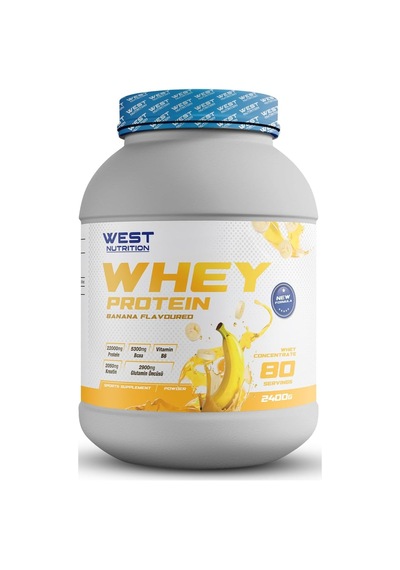 Whey Protein Tozu 2400 Gr 80 Servis Muz Aromalı