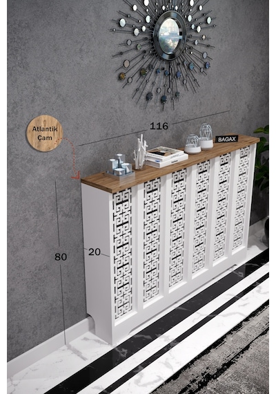 Petek Kaplama Kalorifer Peteği Kapatma Dekoratif Dresuar İç Ölçü 116 Cm Dış Ölçü 120 Petek 116 Beyaz Üstü Çam D5 Petek Kaplama Kalorifer Peteği Kapatma Dekoratif Dresuar İç Ölçü 116 Cm Dış Ölçü 120 Petek 116 Beyaz Üstü Çam D5