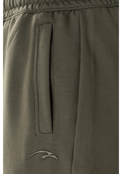 Maraton Sportswear Oversize Erkek Ribana Paça Basic Haki Eşofman Altı 22396 Haki