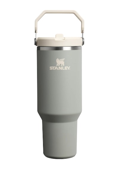 Stanley The Iceflow Flip Straw 0.89 L Pipetli Termos Bardak Sage Gray