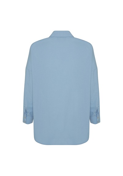 Aker Basic Cotton Bluz Mavi Mavi
