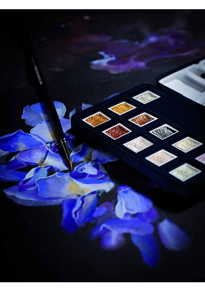 Van Gogh 12'li Metalik Renk Tablet Sulu Boya Seti Plastik Kutulu / 20808640 Diğer