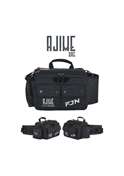 Fujin Ajime Bel Çantası Black - Balıkçı Çantası Std