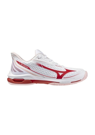 Mizuno Wave Exceed Tour 7 Ac Kadın Tenis Ayakkabısı Beyaz / Kırmızı Çok Renkli