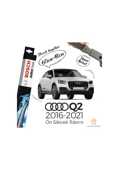 Audi Q2 Muz Silecek Takımı 2016-2021 Bosch Aerotwin