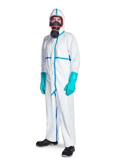 Dupont Tyvek 600 Plus Koruma Tulumu Tip 4/5/6 - Beden L
