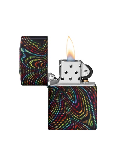 Zippo 49193 Glowing Illusion Design Çakmak Çok Renkli
