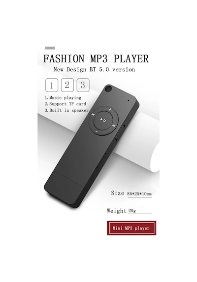 Bluetooth Lu Mp3 Player Dahili Hoparlör Kablolu Ve Kablosuz Kulaklık Ile Kullanabilme Mini Mp3 Çalar