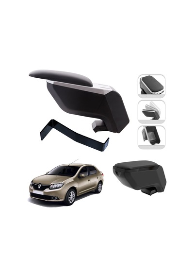 Mis Paket Renault Symbol 2014-2020 Delmesiz Çelik Ayaklı Kolçak + Askılı Koku + Micro Fiber Bez + Torpido Süngeri