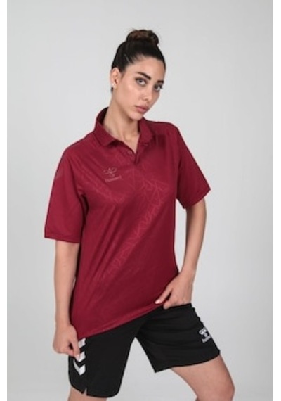 Hummel Dream Kamp Tişört, Polo Yaka Bordo