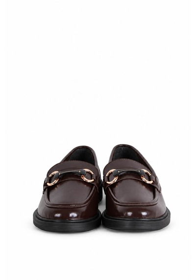 Trender 69-706 Kahverengi Kadın Loafer Ayakkabı 27ksd9000004