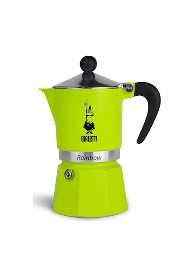 Bialetti Rainbow Moka Pot 3 Cup Yeşil