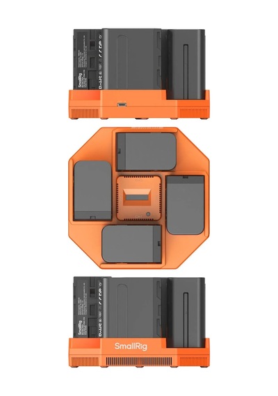 Smallrig 4834 Np-f970 4 Kanallı Kamera Pil Şarj Cihazı Ve 4 Pil Takımı