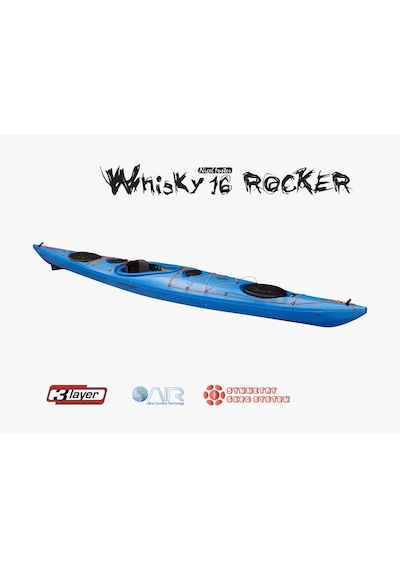 Point65 Whisky 16 Rocker Rudder& Skeg Kano-Mavi