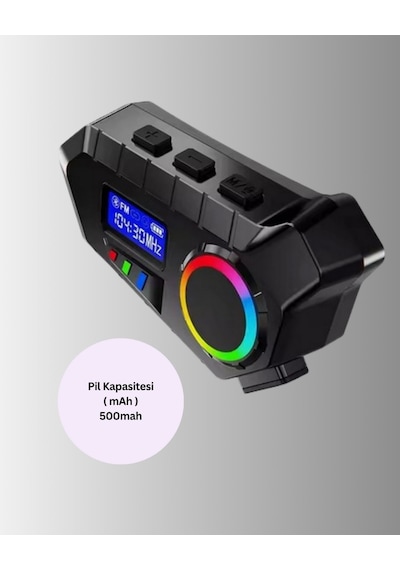 Kablosuz - 796 - Bluetooth İnterkom Ip65 Suya Dalı 40mm Hd Ses Ve 40 - Myceshop - Saat Pil