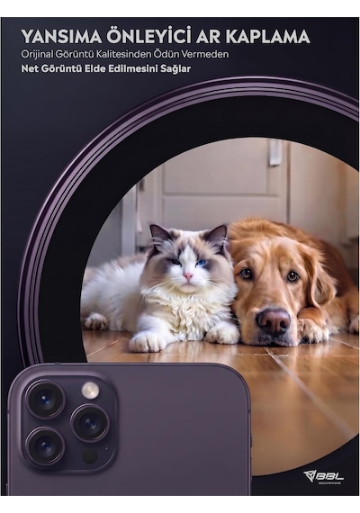 İphone 14 Pro / 14 Pro Max İle Uyumlu Kamera Lens Koruyucu Alüminyum Alaşım Çerçeveli Telefon Lensi Temperli Cam Koruma Mor