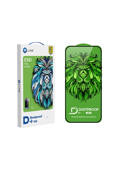 Lito D+ Pro Anti-static Toz Filtreli Apple iPhone Uyumlu  15 Ekran Koruyucu