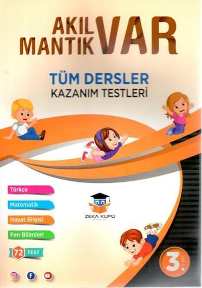 3. Sınıf Tüm Dersler Akıl Var Mantık Var Kazanım Testleri -  Zeka Küpü Yayınları