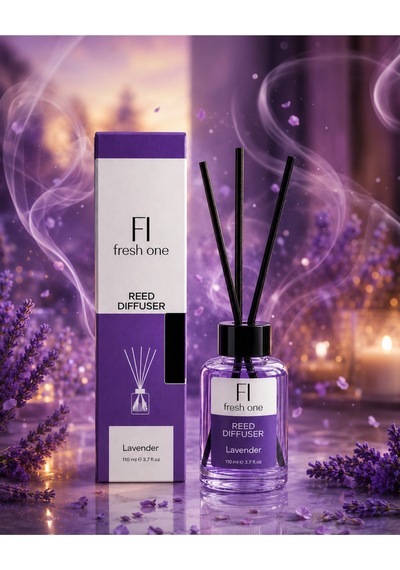 Lavanta Çubuklu Oda Kokusu 110 Ml Kalıcı Ferah Dekoratif Ev Ofis Ortam Kokusu