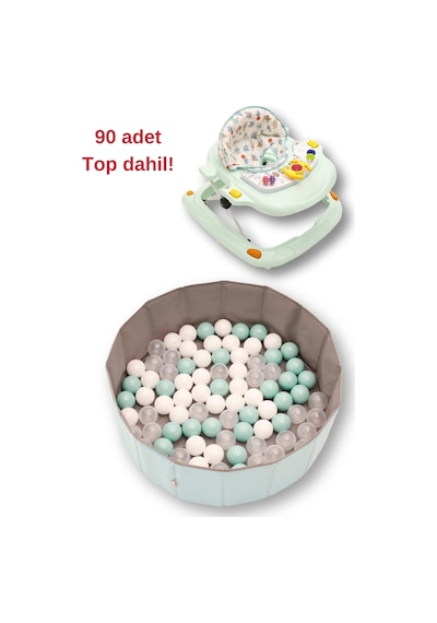 Yürüteç / Top Havuzu / 90 Adet Top Dahil / Katlanır Aktivite Alanı