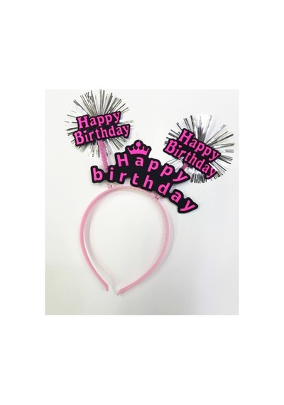 Happy Birthday Neon Renk Doğum Günü Tacı 12 Adet Yetişkin