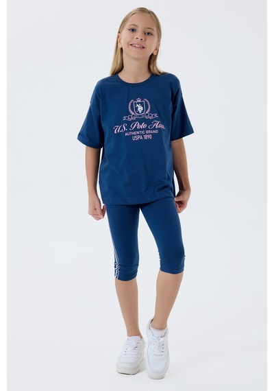 U.s. Polo Assn. Kız Çocuk Lacivert Tayt Takım 5274-49854 Lacivert