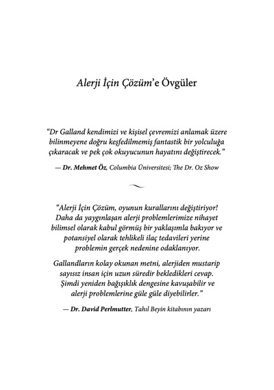 Alerji İçin Çözüm: Neden Hasta Oluruz Nasıl İyileşiriz