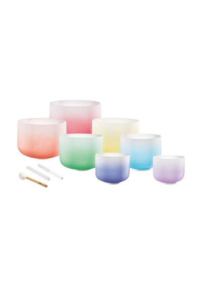 Meinl Sonic Energy Csbcsetcha Crystal Singing Bowl 7 Parça Chakra Set Color Frosted