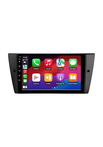 Bmw 3 Series E91 2005-2012 Android Multimedya Carplay Android Auto Navigasyon 8gb Ram 64gb 9"