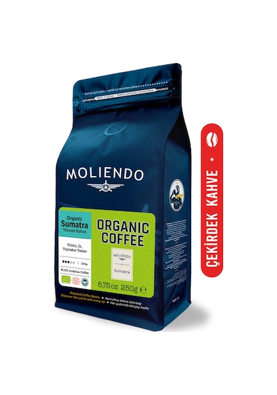 Moliendo Organic Indonesia Sumatra Yöresel Çekirdek Kahve 250 G