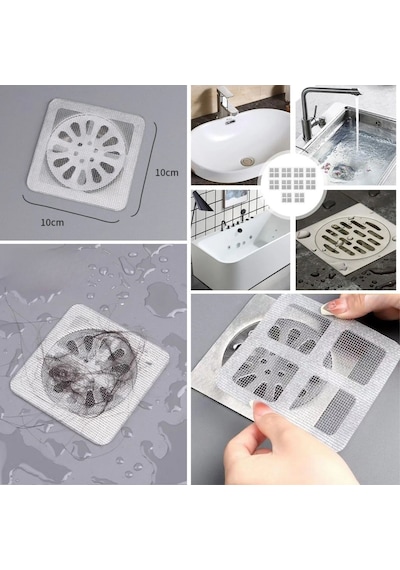 Mcg 10'lu Banyo Ve Mutfak Lavabo Koku Önleyici Ve Haşere Böcek Önleyici Gider Filtresi Renkli