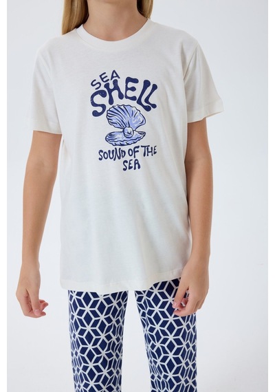 Arnetta Kız Çocuk Krem Pijama Takım KREM