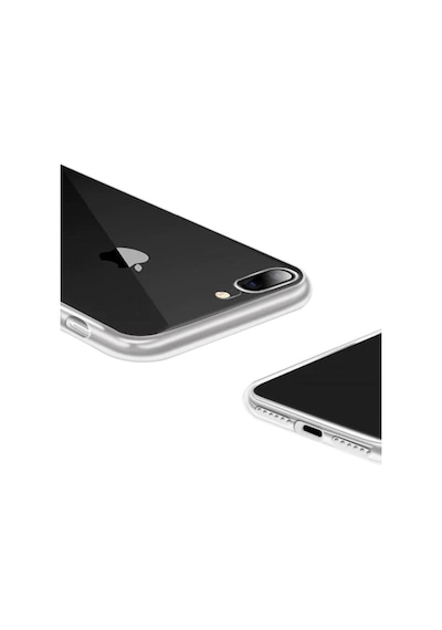 Apple, Uyumlu iPhone 8 Plus Kılıf Lüx Şeffaf Silikon