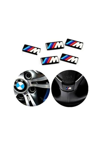 Point Bmw M Logo Jant Direksiyon Sticker 5 Adet