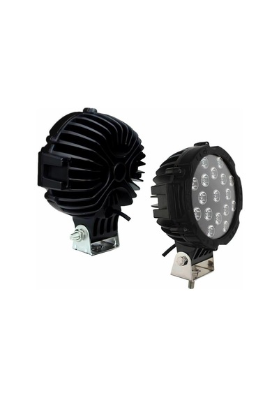 Off Road Sis Lambası Siyah 16 Cm Yuvarlak 17 Led 1 Adet