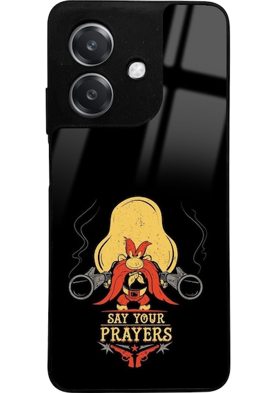 Oppo A3 Uyumlu Say Your Prayers Tasarımlı Glossy Telefon Kılıfı Çok Renkli