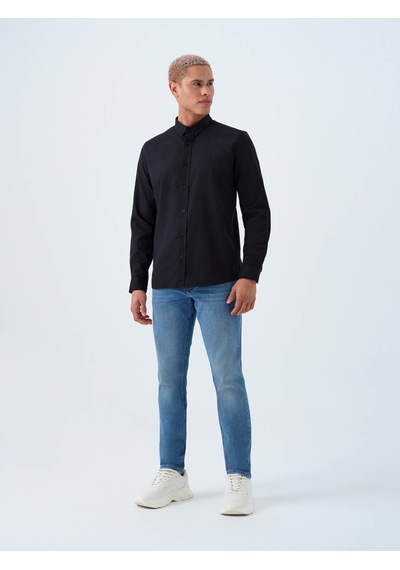 Loft Regular Fit Siyah Erkek Gömlek Lf2037403 Siyah