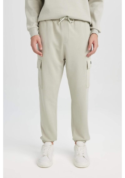 DeFacto Regular Fit Jogger Eşofman Altı Basic Düz Kargo Cepli Lastikli Paça D5252AX25SPKH494