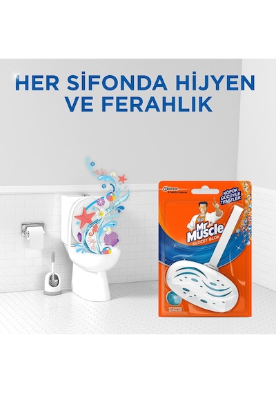 Mr. Muscle Klozet Blok Okyanus Serinliği Tuvalet Temizleyici 40 G
