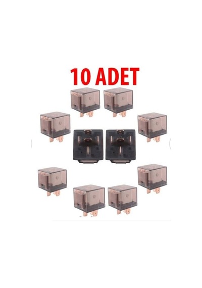 Mini Role Şeffaf 10 Adet Universl 40 Amper Şeffaf 5 Uçlu 12v