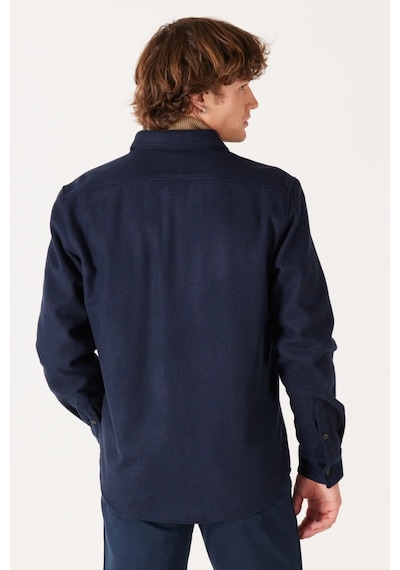 Wrangler Regular Fit Lacivert Erkek Gömlek W232137410 001