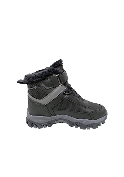 Callion 06f Deri Çocuk Sneakers Bot Siyah Füme Siyah