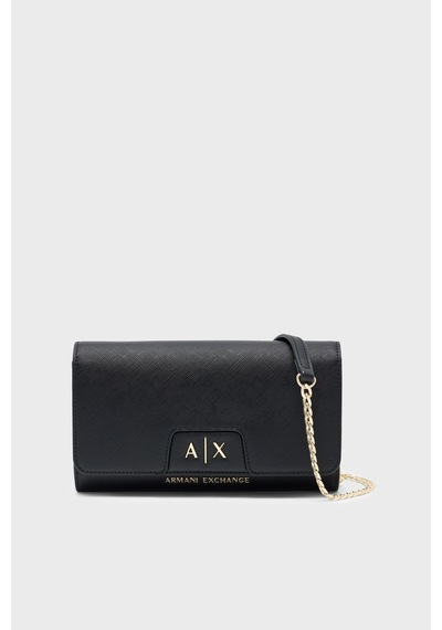 Armani Exchange Zincir Askılı Portföy Cüzdan Kadın Cüzdan Xw000358 Af26570 Uc001 Siyah SİYAH