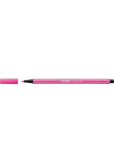 Stabilo 68/056 Keçe Uçlu Boya Kalemi 1 MM 10'lu Fosforlu Pembe