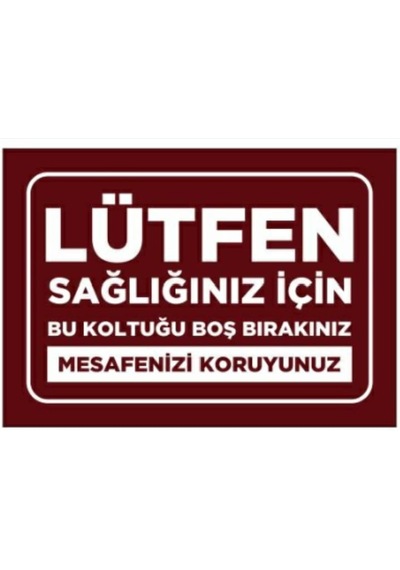Sosyal Mesafenizi Koruyun Laminasyonlu Zemin Etiketi