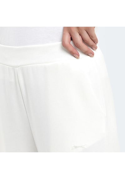 Slazenger VERNA I Kadın Cepli Bol Paça Ekru Eşofman Altı