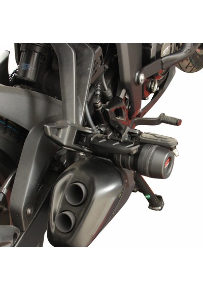 GP Kompozit  Bajaj Pulsar F 250 2022-2024 Uyumlu Egzoz Koruma Takozu Siyah